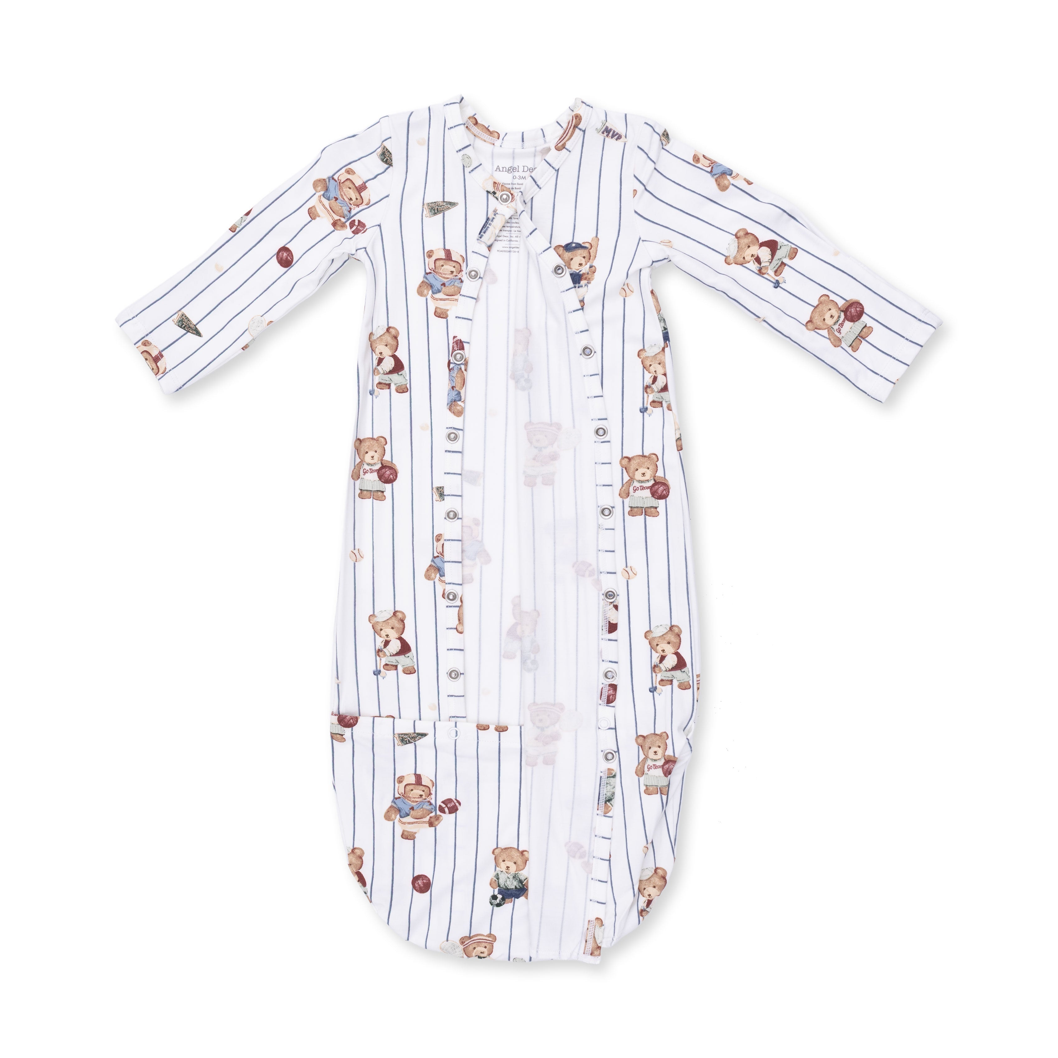 Mixed Sports Bears - Bundle Gown And Knotted Hat