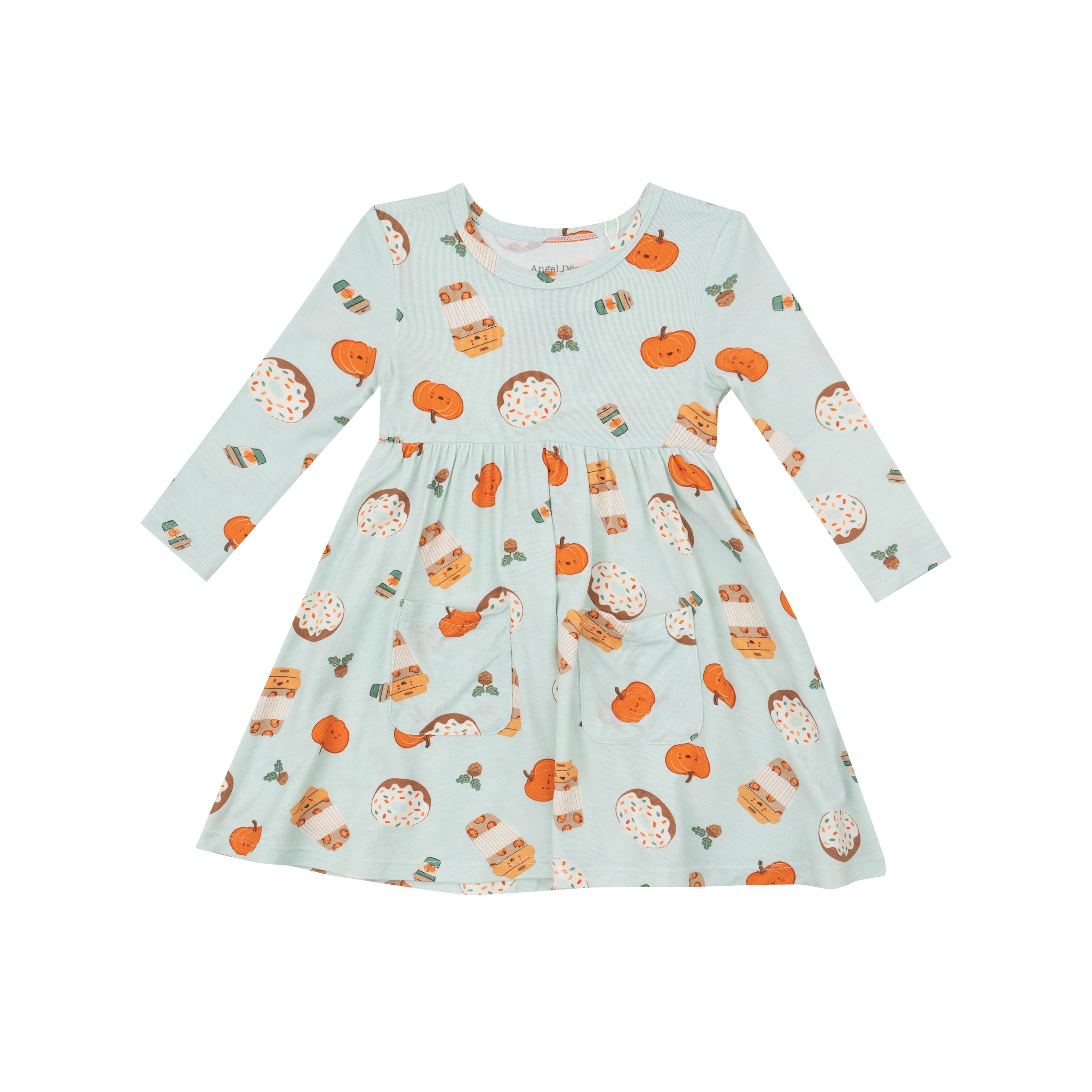 Twirly L/s Dress - Pumpkin Spice Latte