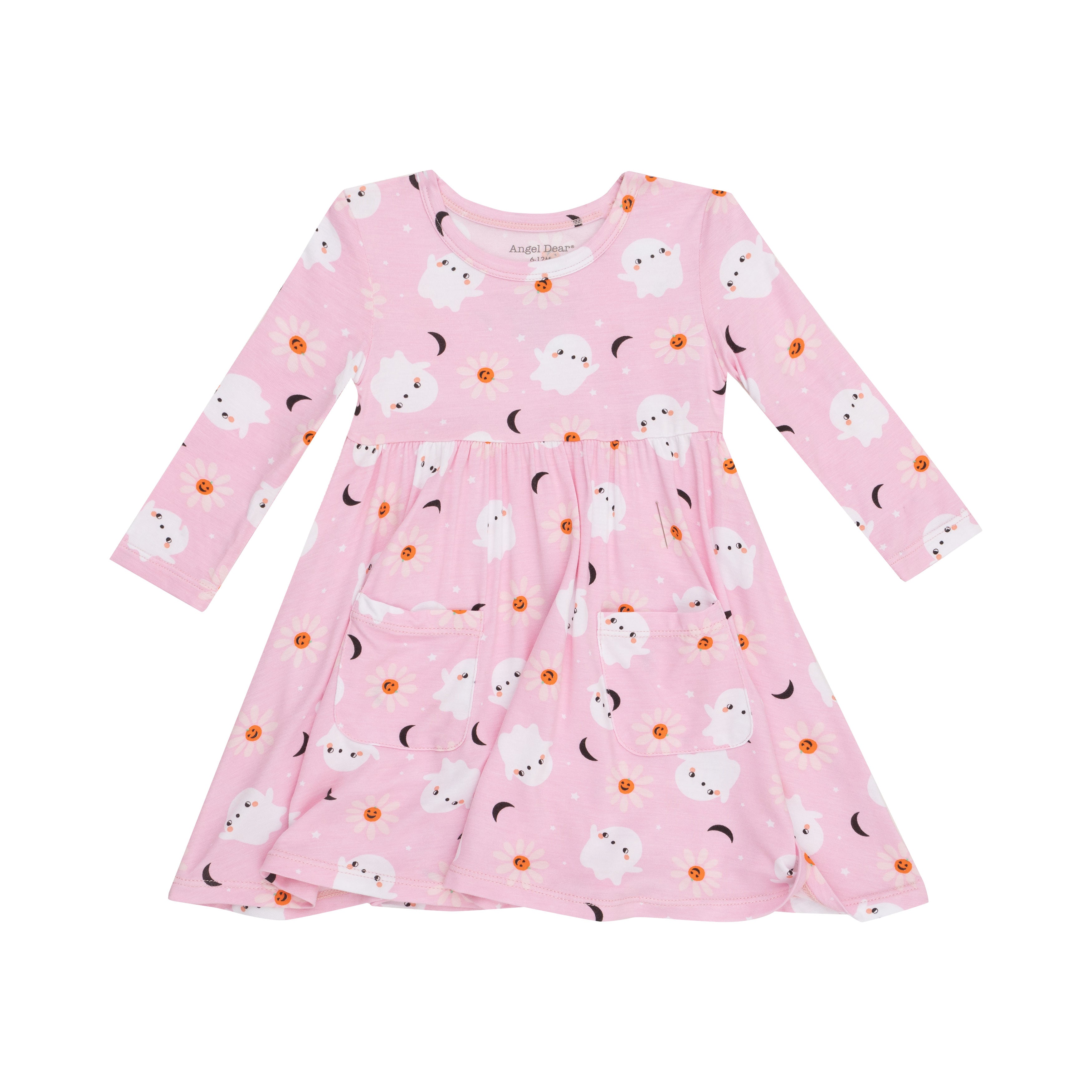 Twirly L/s Dress - Spooky Ghost