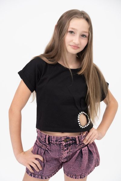 Tweenstyle By Stoopher - Rhinestone Heart Tee
