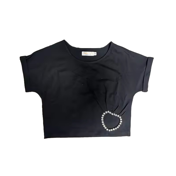 Tweenstyle By Stoopher - Rhinestone Heart Tee