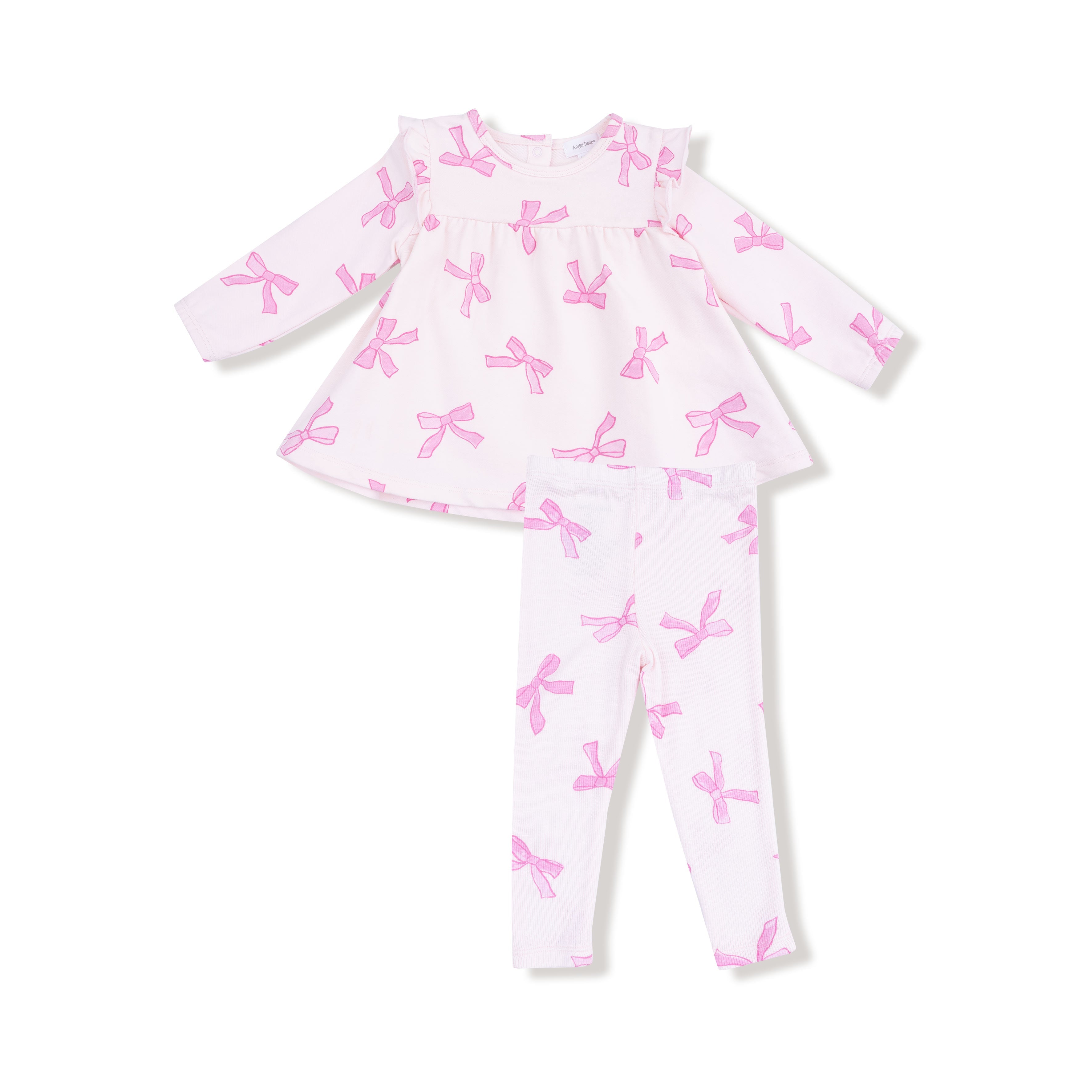 Ruffle Top And Ribbed Legging