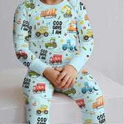God Says I Am Boy Bamboo Two Piece Long Sleeve Pajama Set