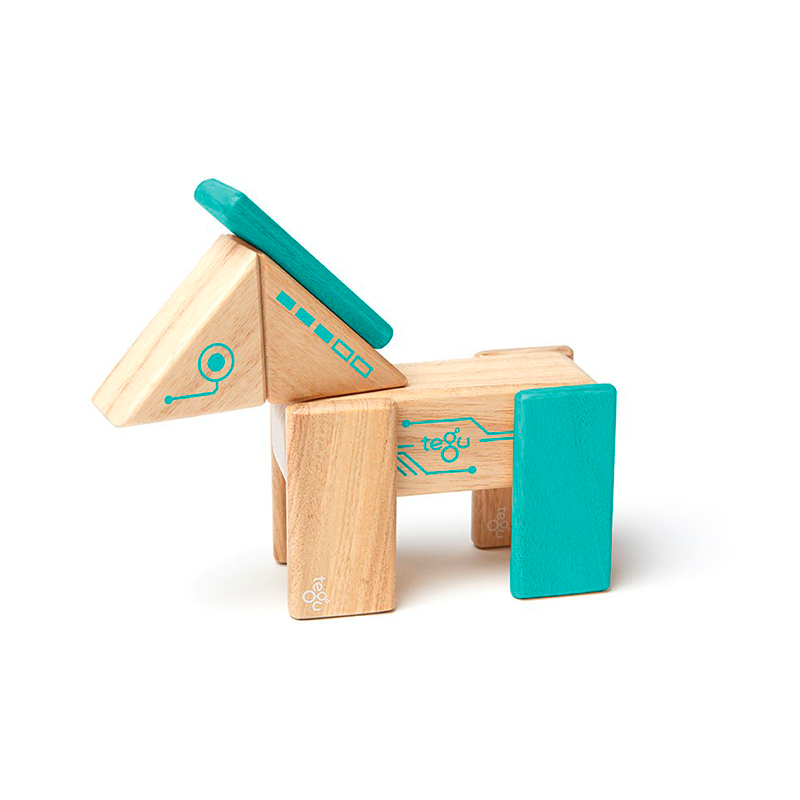 Robo <br>magnetic Wooden Blocks <br>future Collection, 8 Pieces