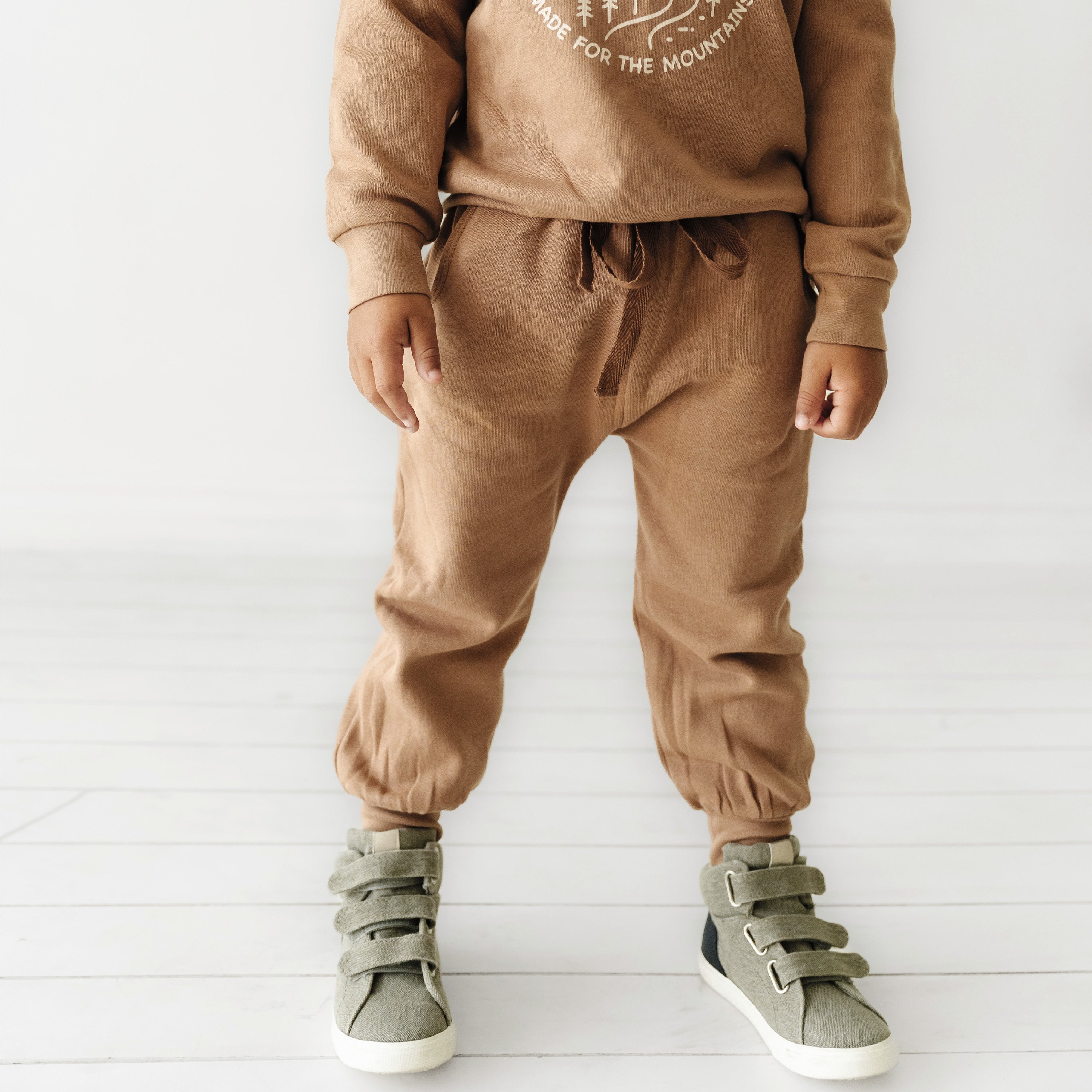 Organic Jogger Pants - Cocoa