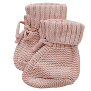 Blush Pink Knit Booties