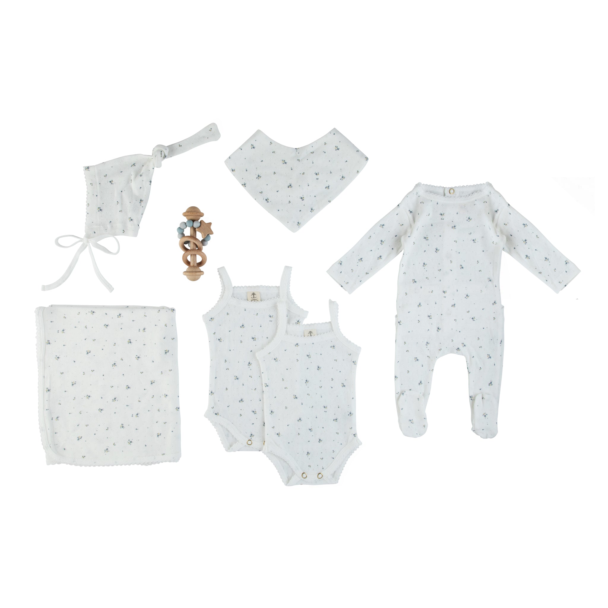 All in 1 Take me home set (Indigo Floral) by Cadeau Baby