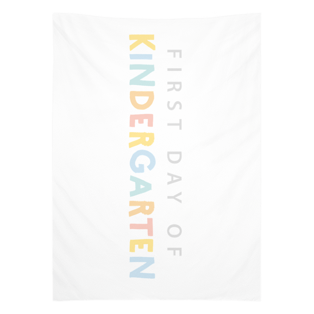 First Day Of Kindergarten Tapestry, First Day Of School Banner