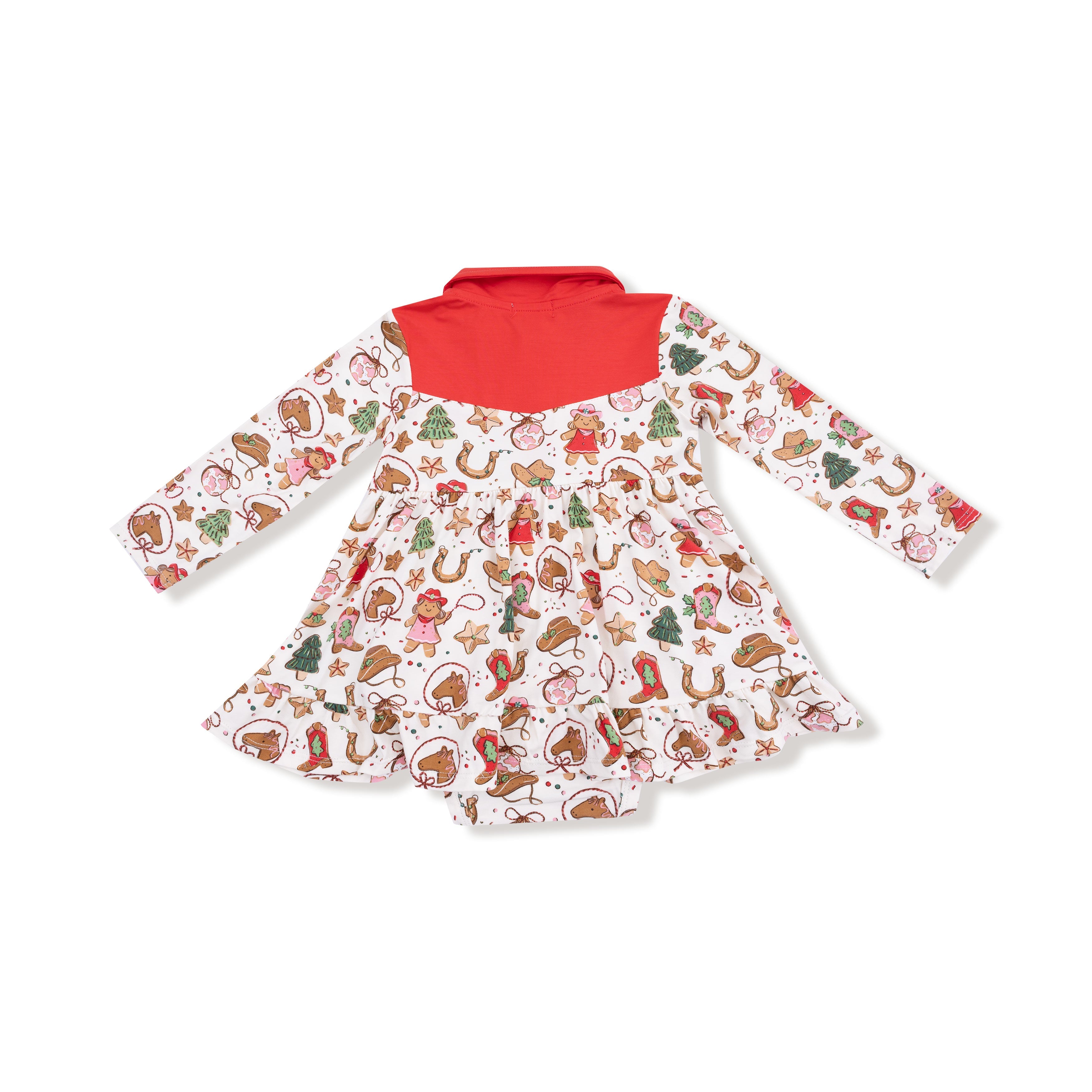 Long Sleeve Cowgirl Bodysuit Dress