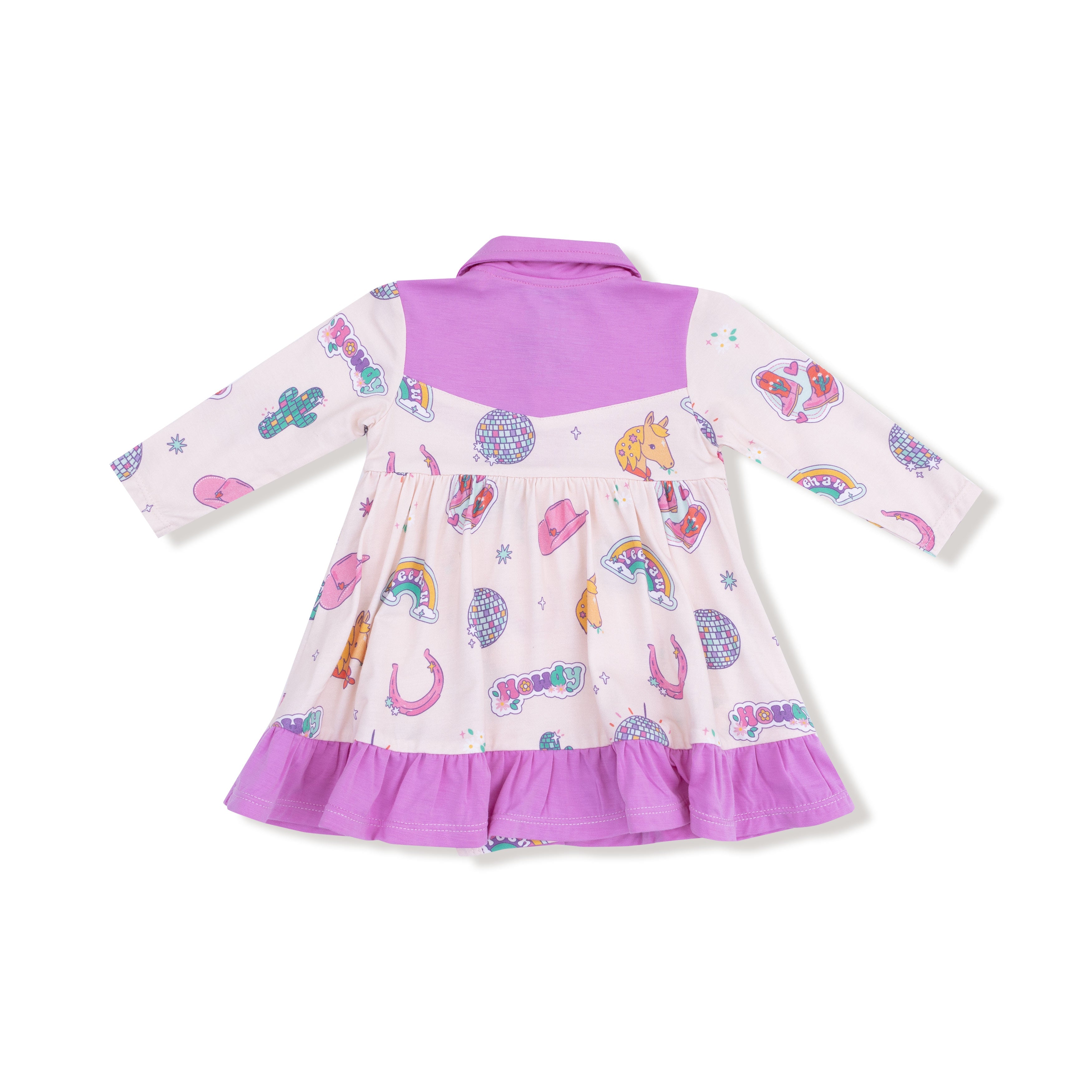 Long Sleeve Cowboy Bodysuit Dress