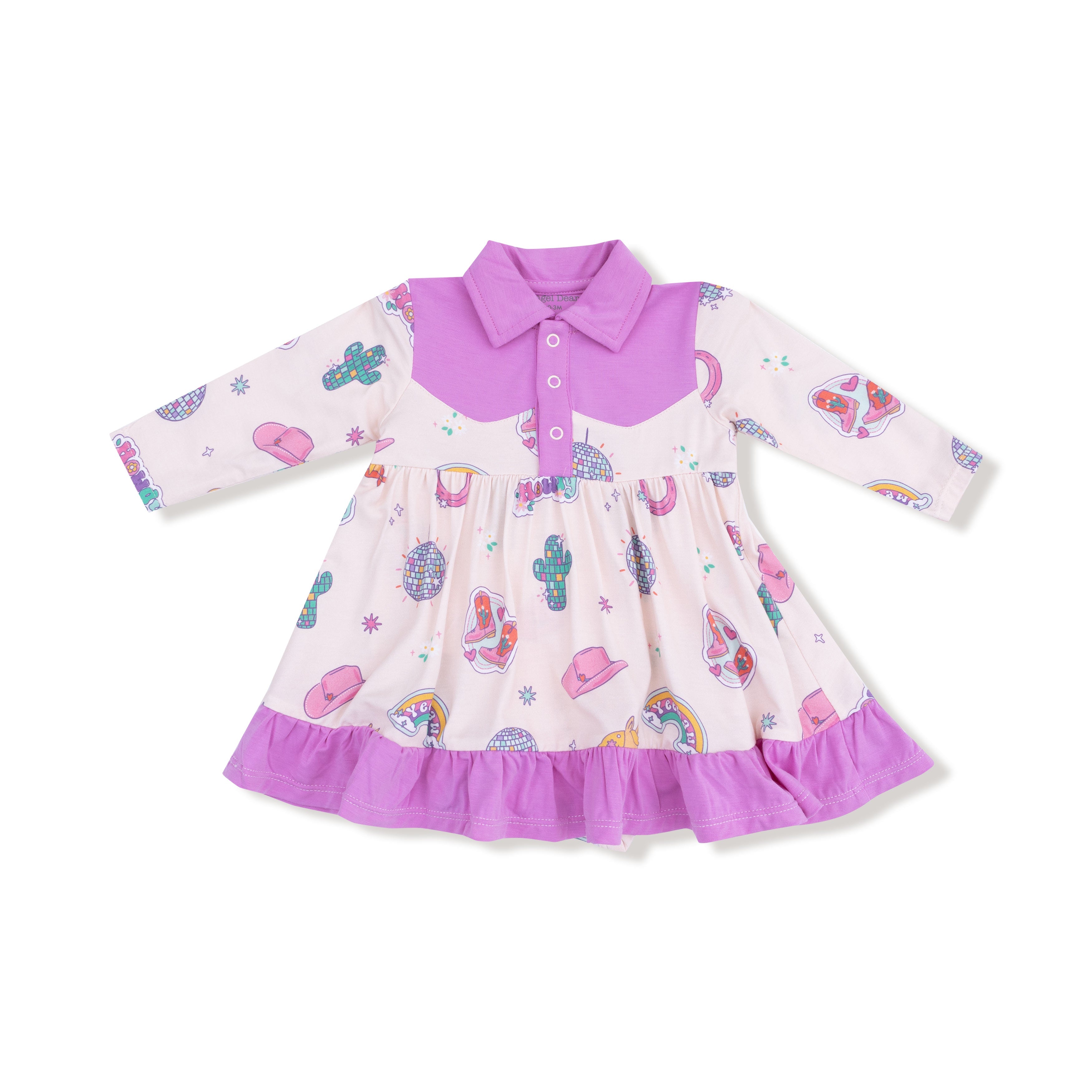 Long Sleeve Cowboy Bodysuit Dress