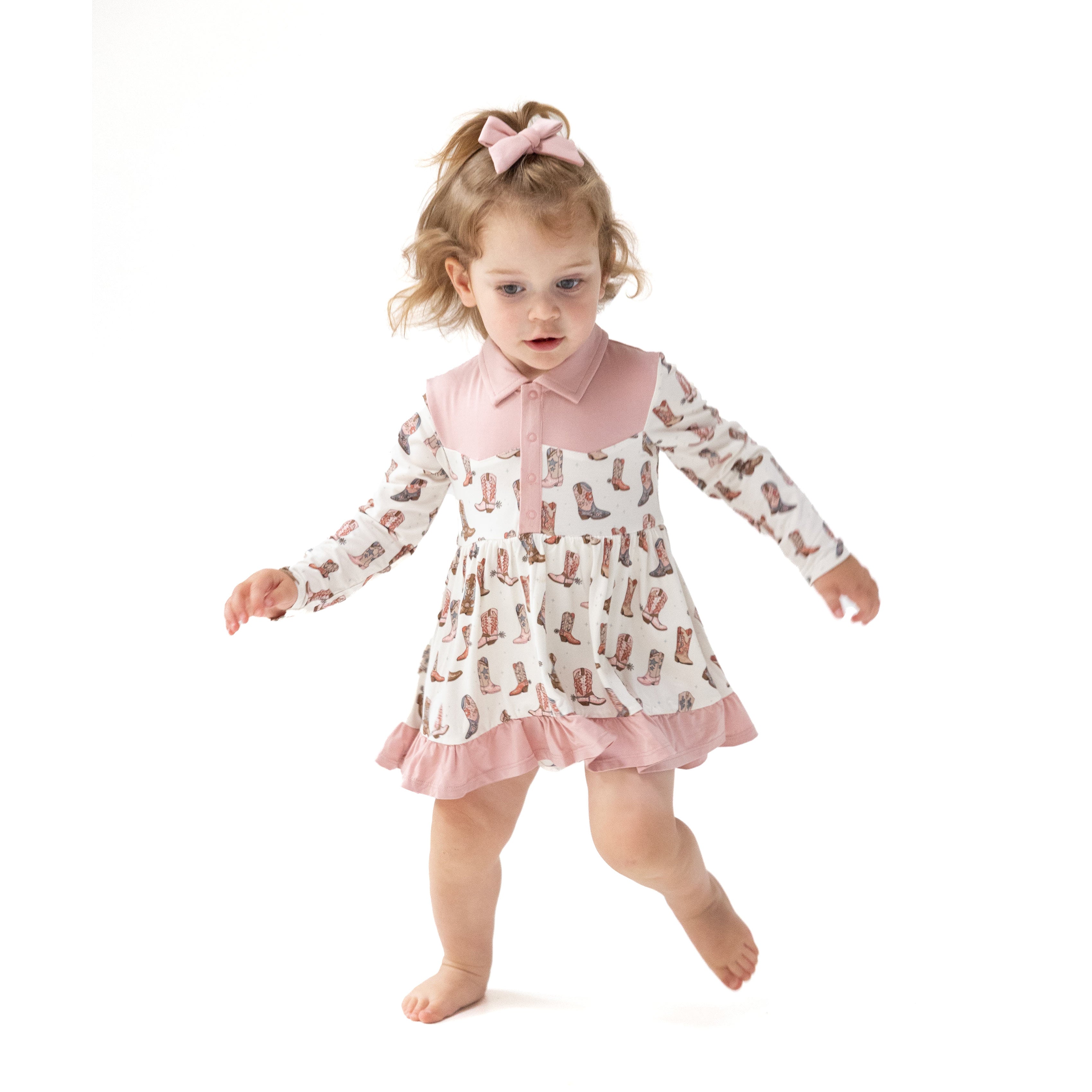 Long Sleeve Cowgirl Bodysuit Dress