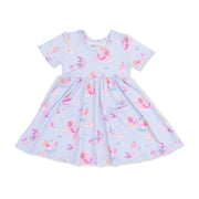 Mermaid Princesses - Twirly Short Sleeve Dress