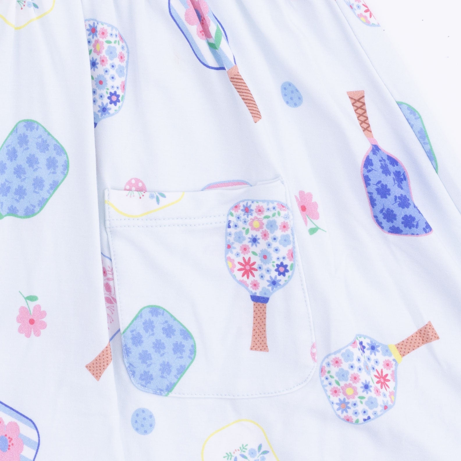Floral Pickleball - Twirly Dress With Cartwheel Short