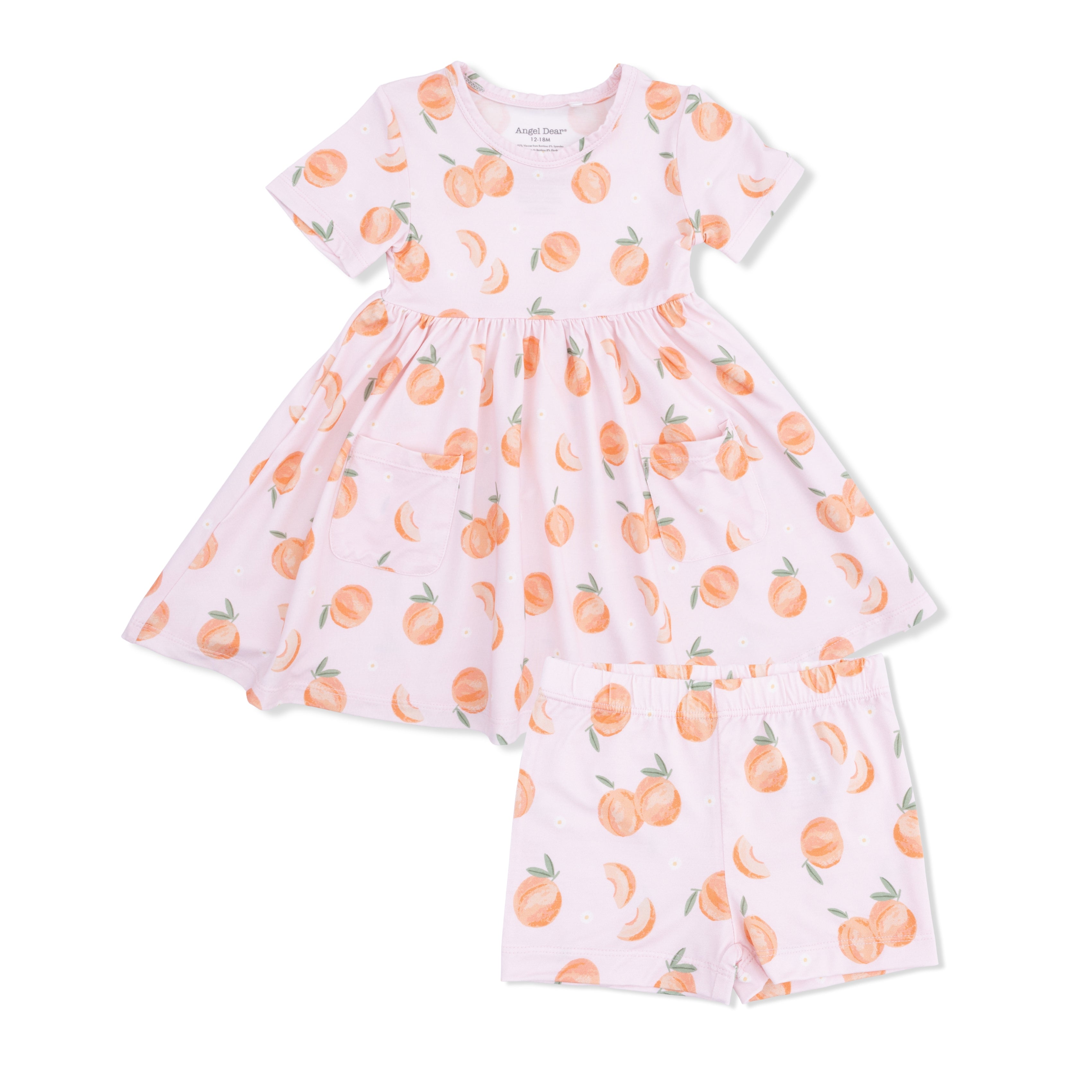 Sweet Peach - Twirly Dress With Cartwheel Short