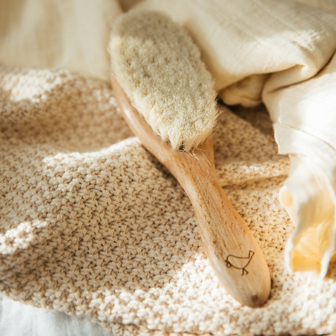 Knitted Blanket<br>macadamia