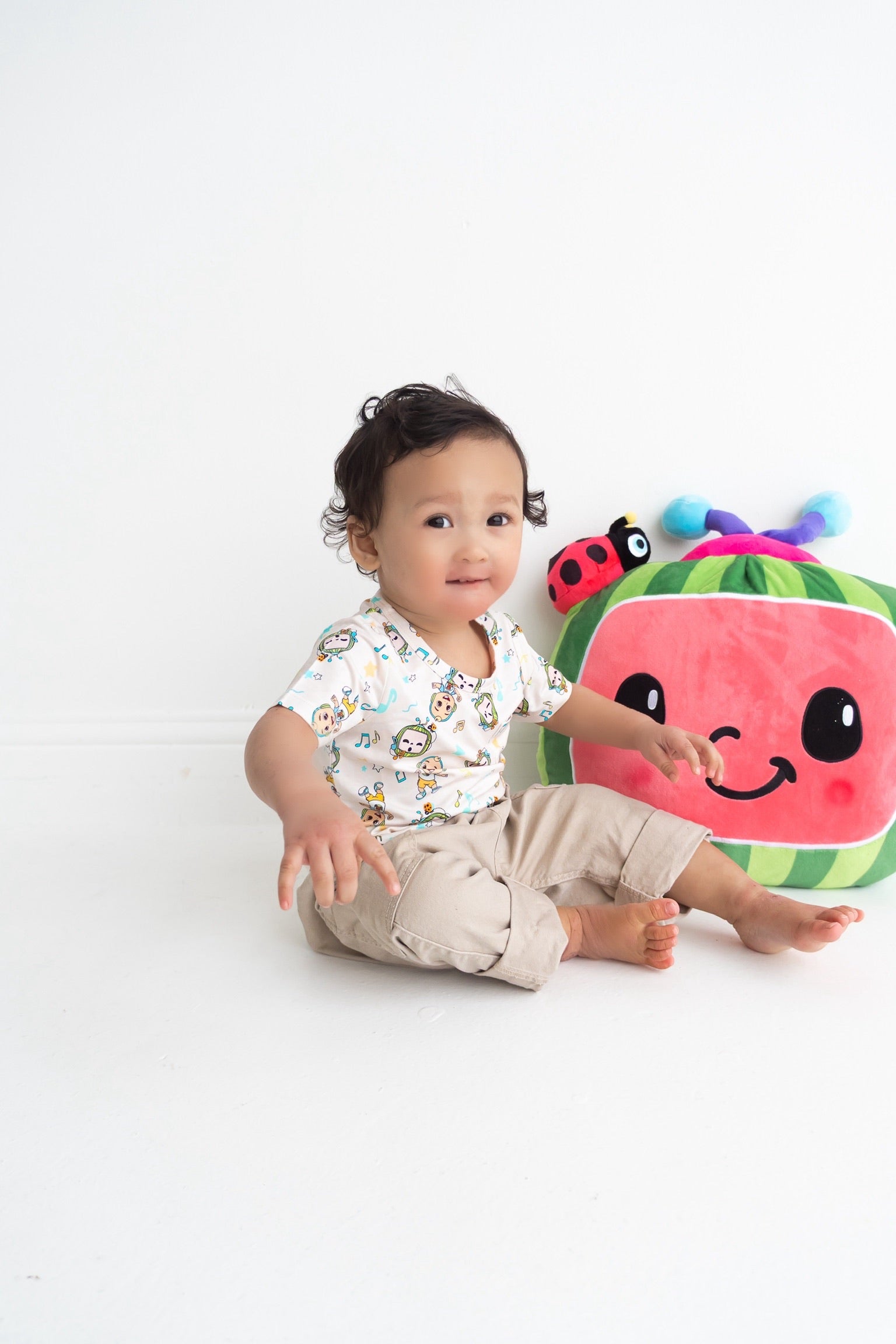 Dream Big Little Co X Cocomelon Jj Musical Melon Dream Pocket Tee