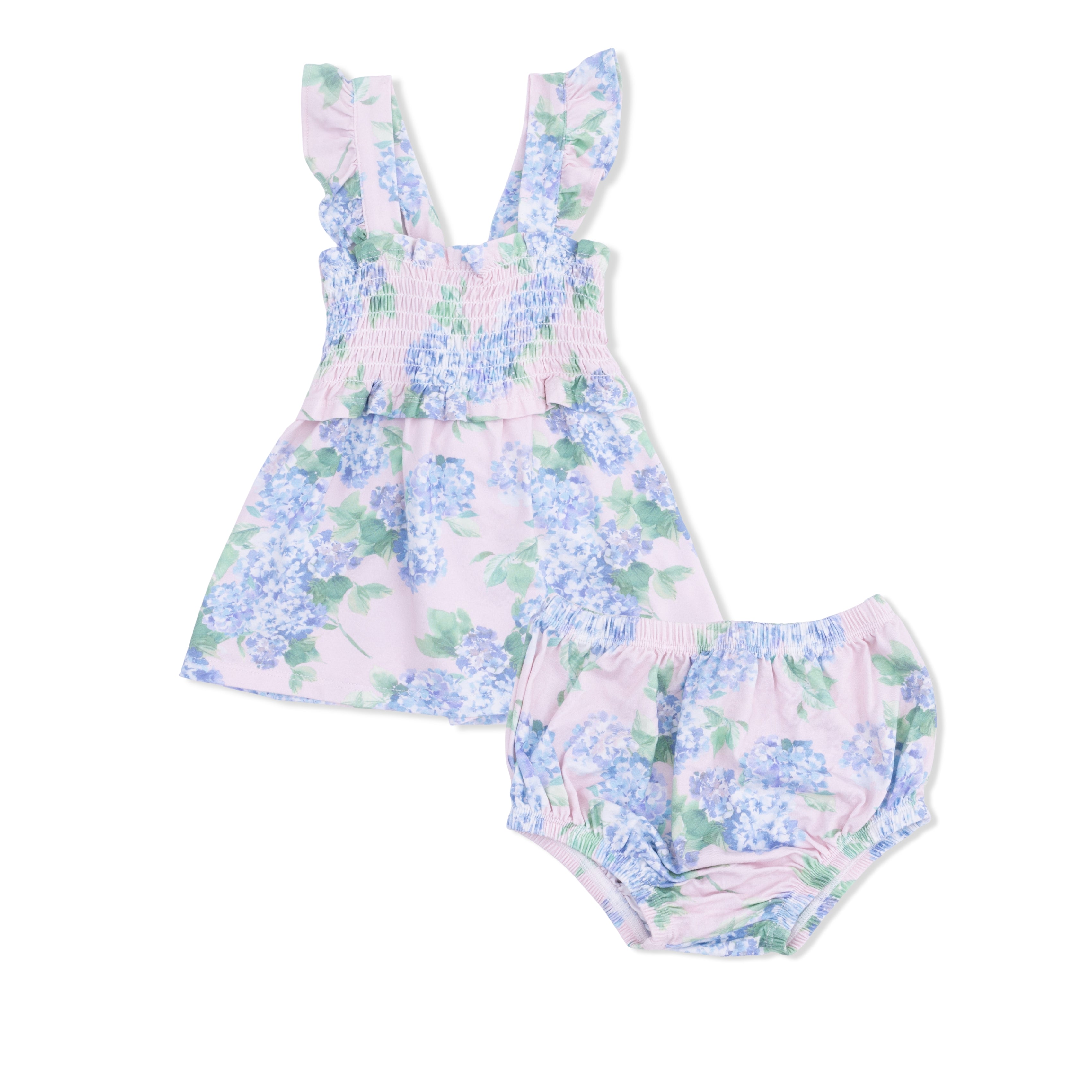 Hydrangeas - Smocked Top With Bloomer