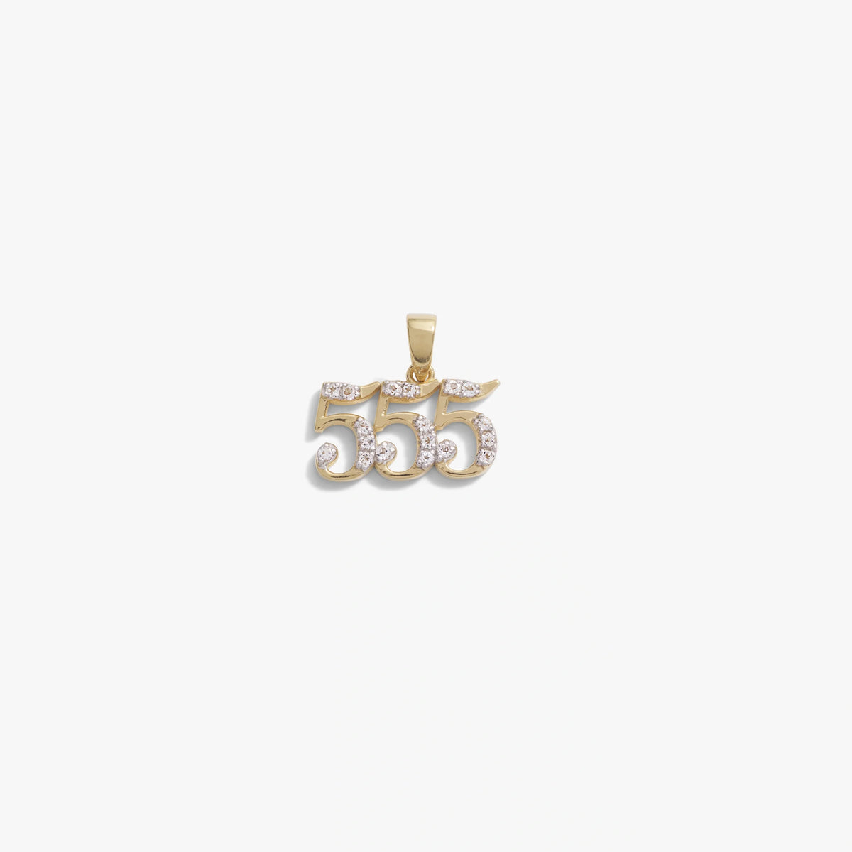 555 Sapphire Angel Number Charm