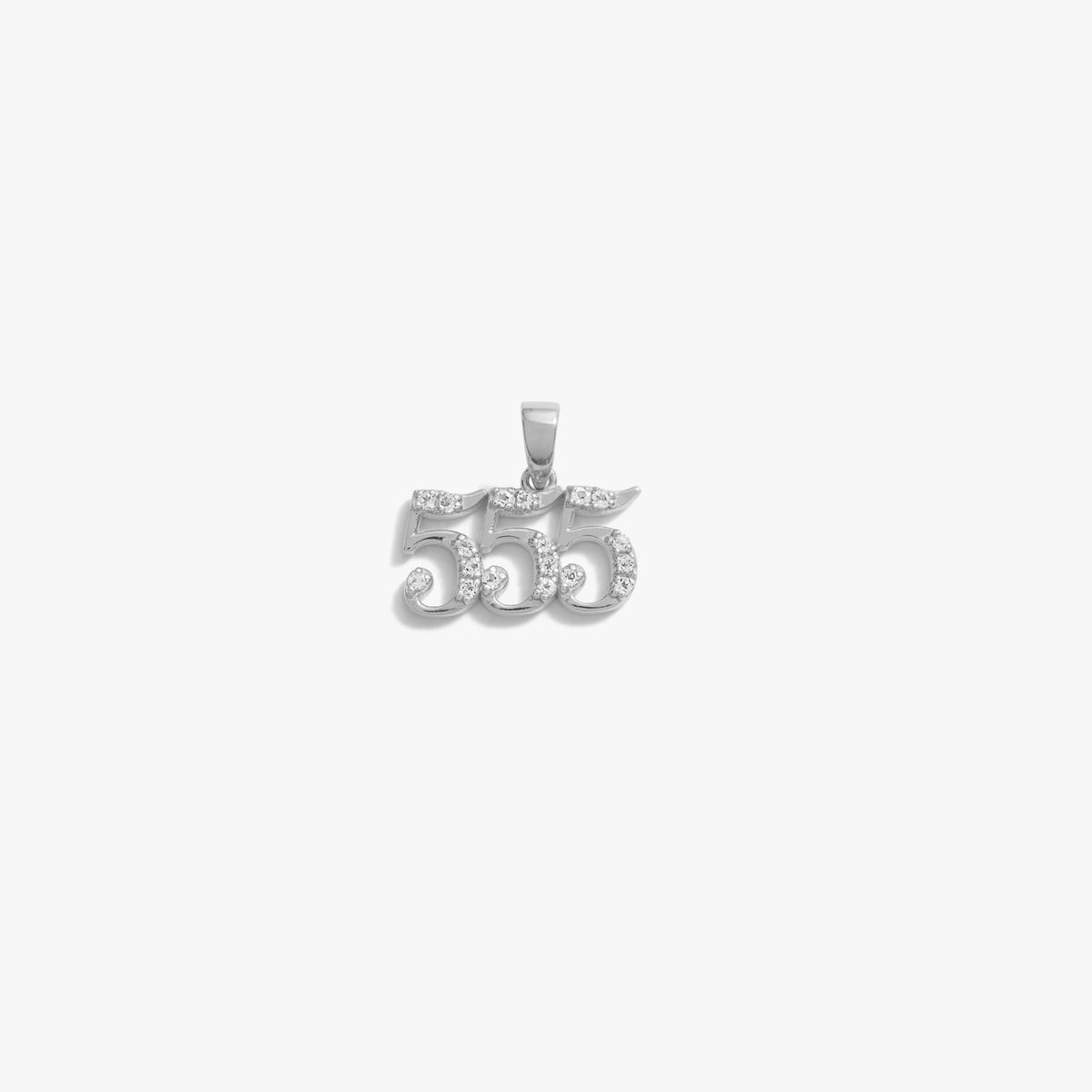 555 Sapphire Angel Number Charm
