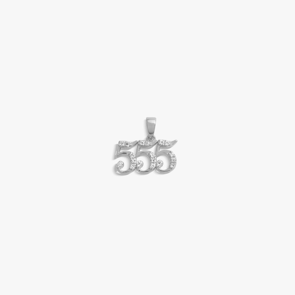 555 Sapphire Angel Number Charm
