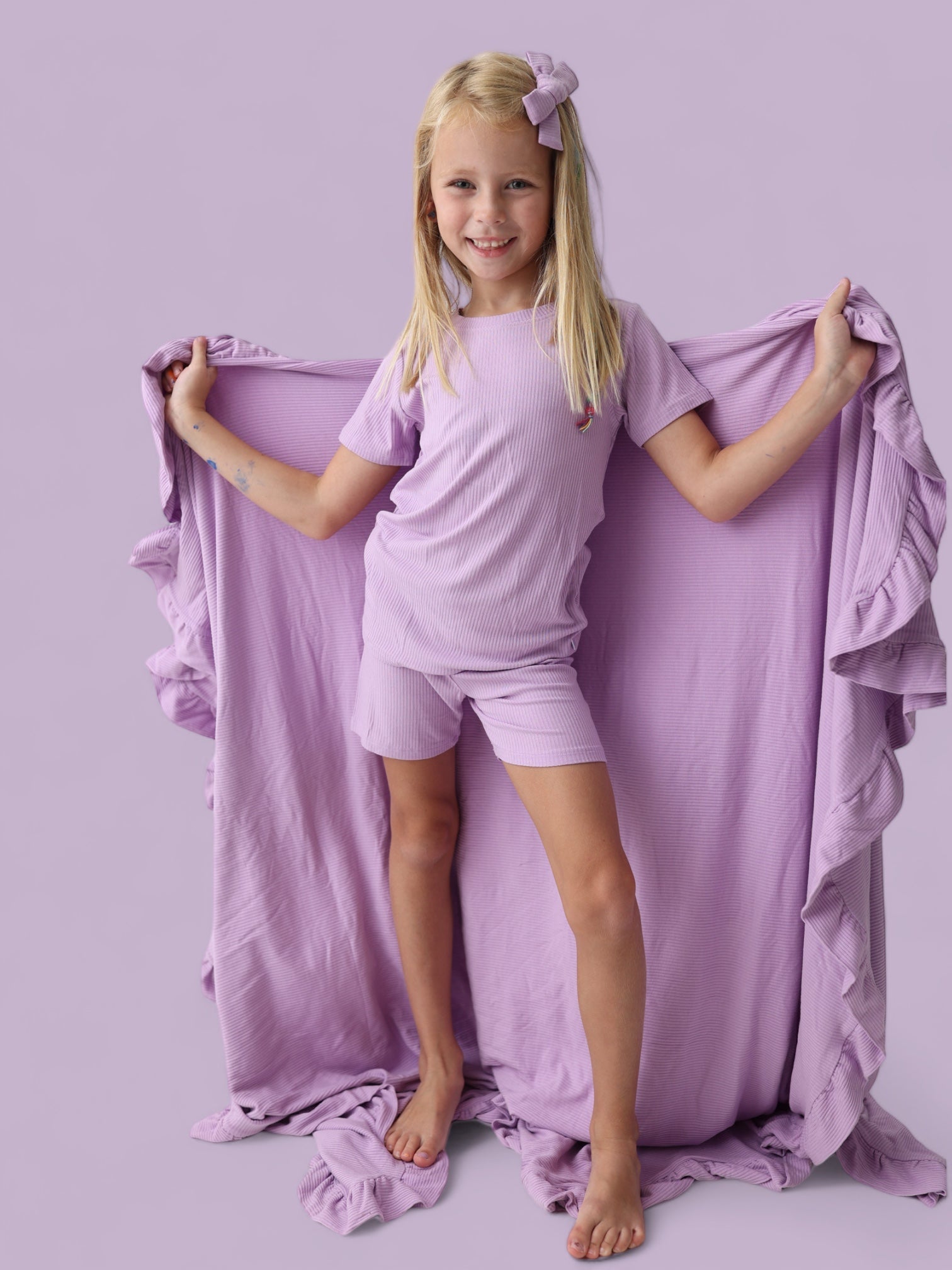 Amethyst Rib Dream Short Set