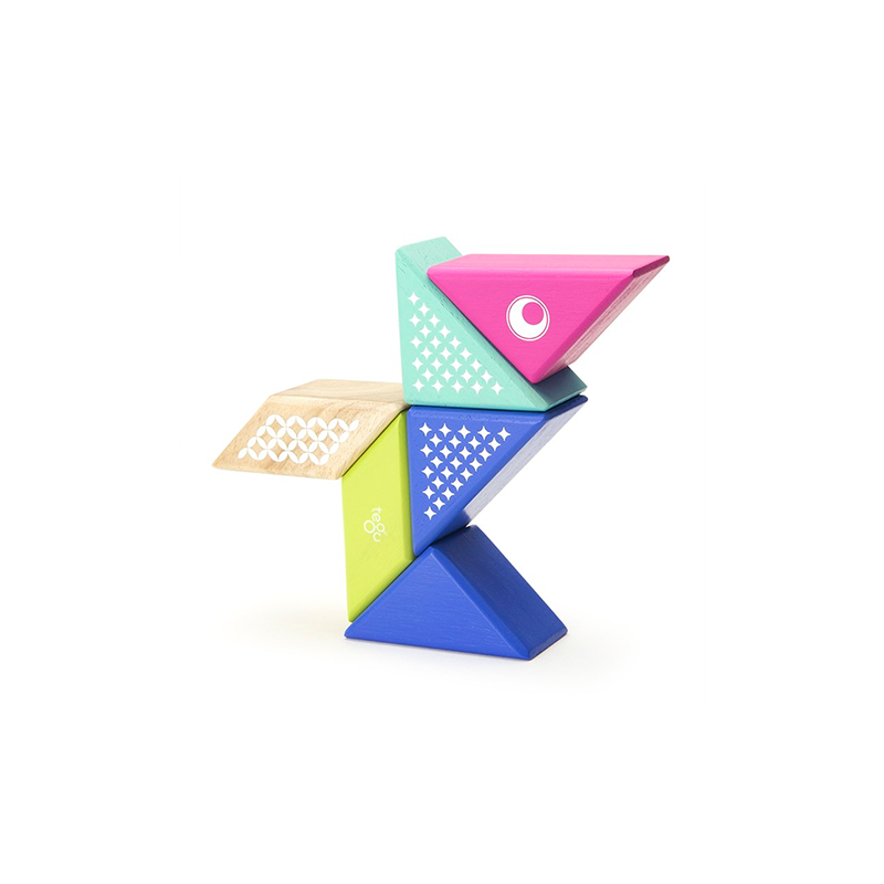 Travel Pals - Hummingbird <br>magnetic Wooden Blocks <br>6 Pieces