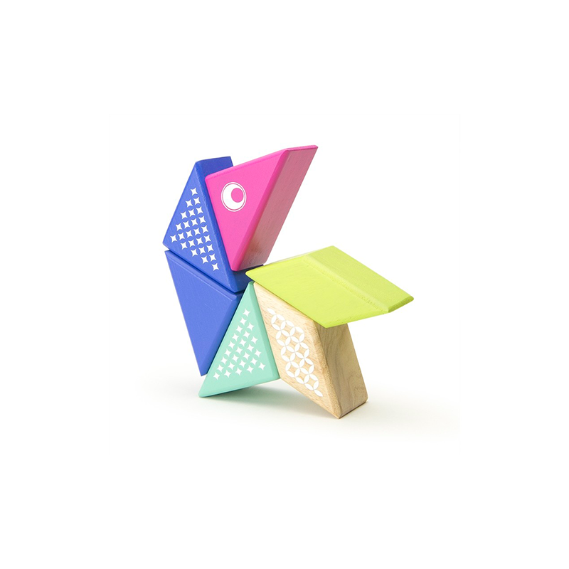 Travel Pals - Hummingbird <br>magnetic Wooden Blocks <br>6 Pieces