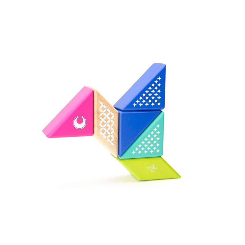 Tegu Travel Pals Hummingbird Magnetic Blocks - 6 Pieces