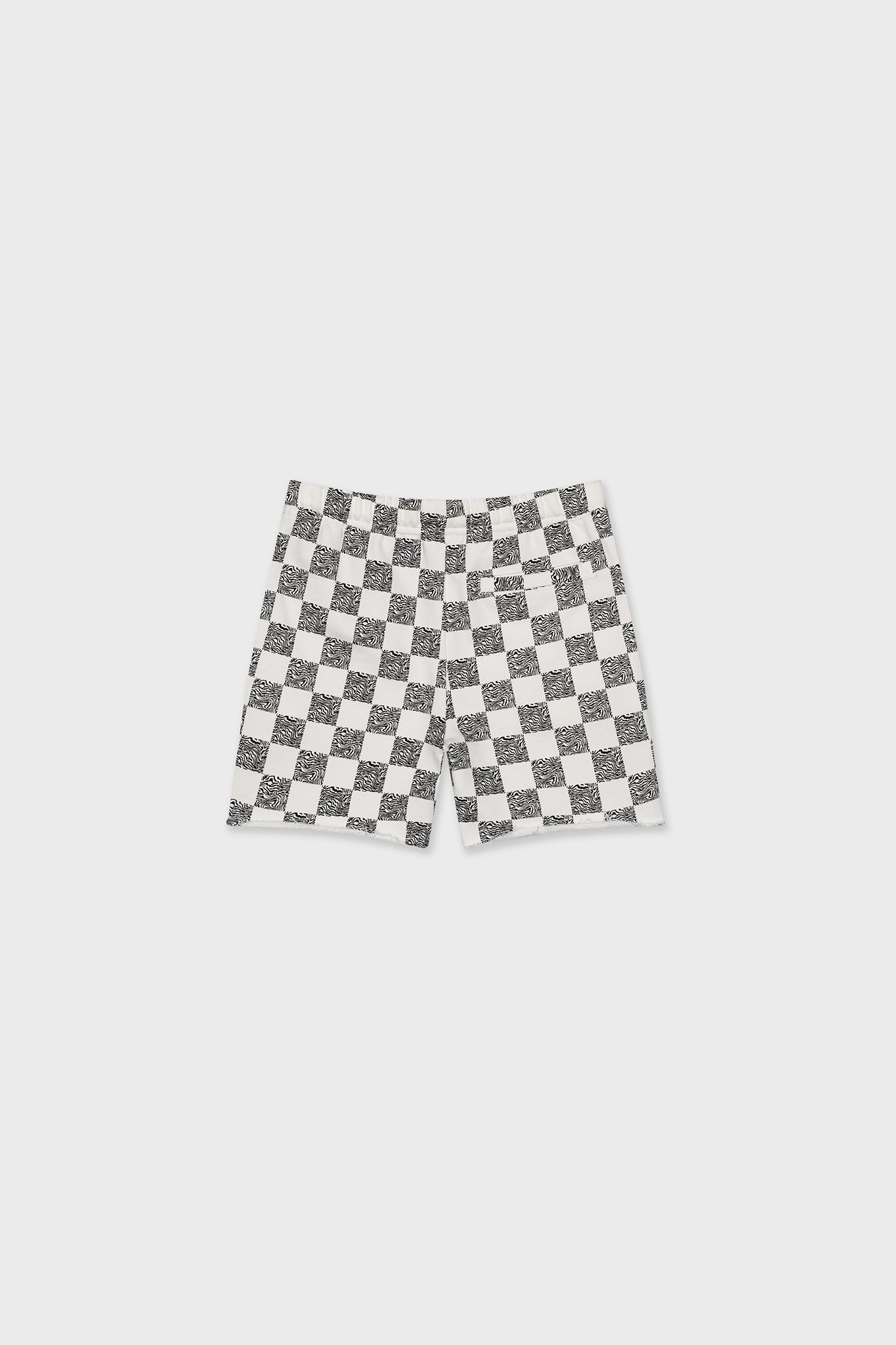 Cotton Sweat Short With Raw Hem