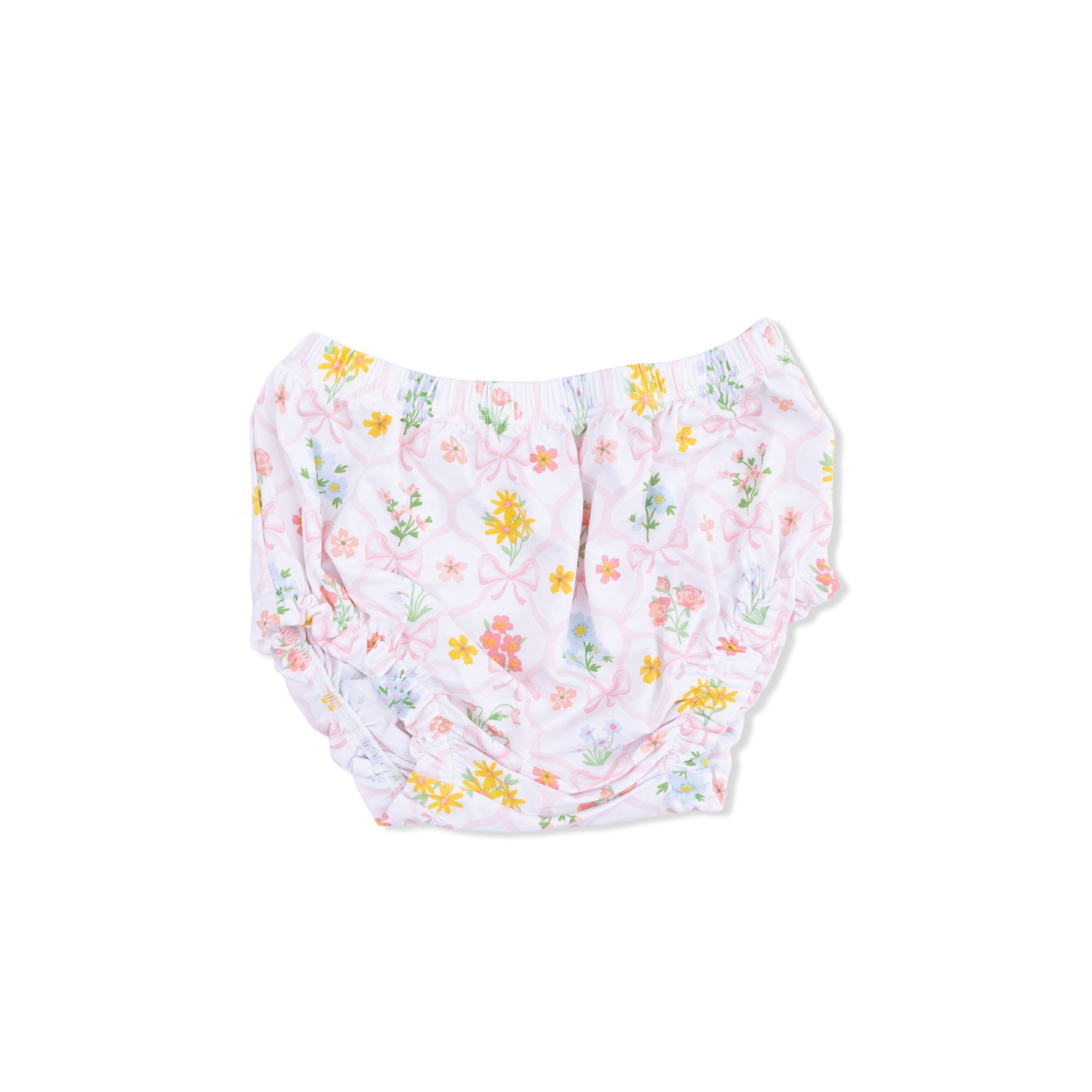 Spring Blooms Bow Trellis - Ruffly Strap Top And Bloomer