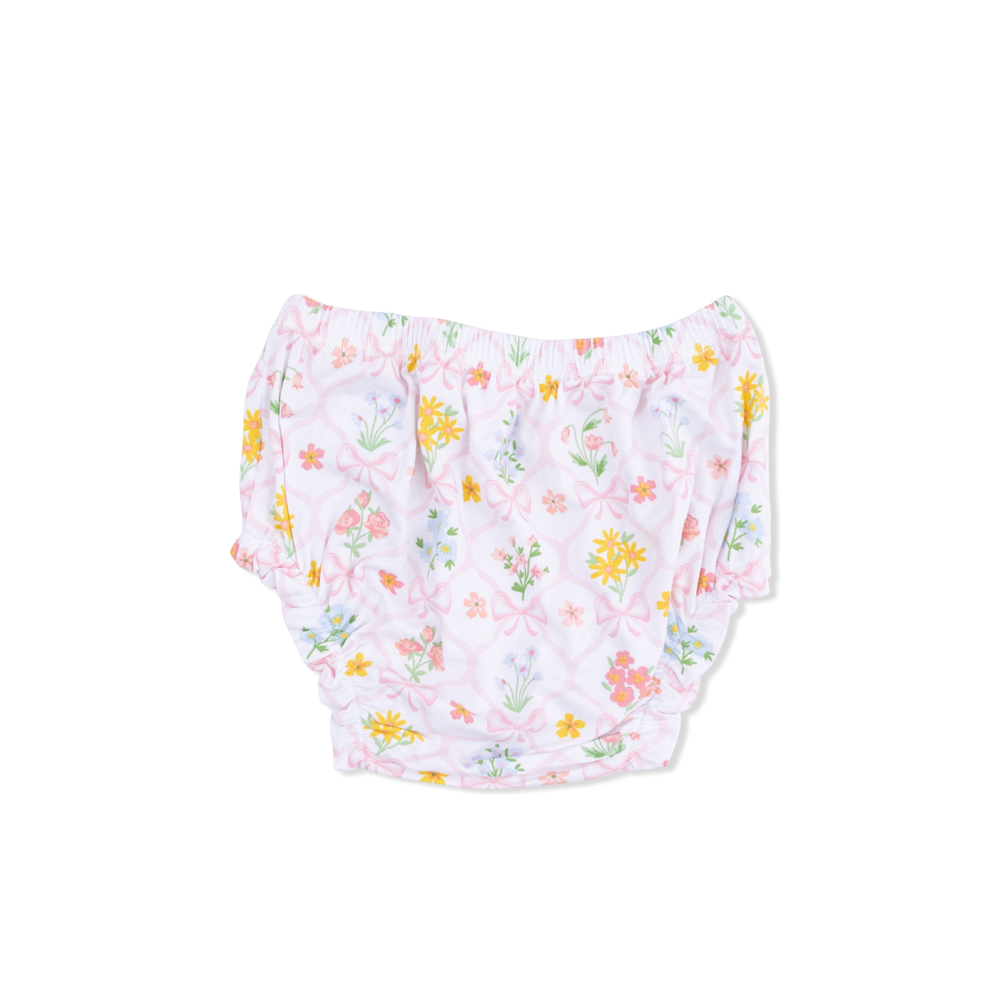 Spring Blooms Bow Trellis - Ruffly Strap Top And Bloomer