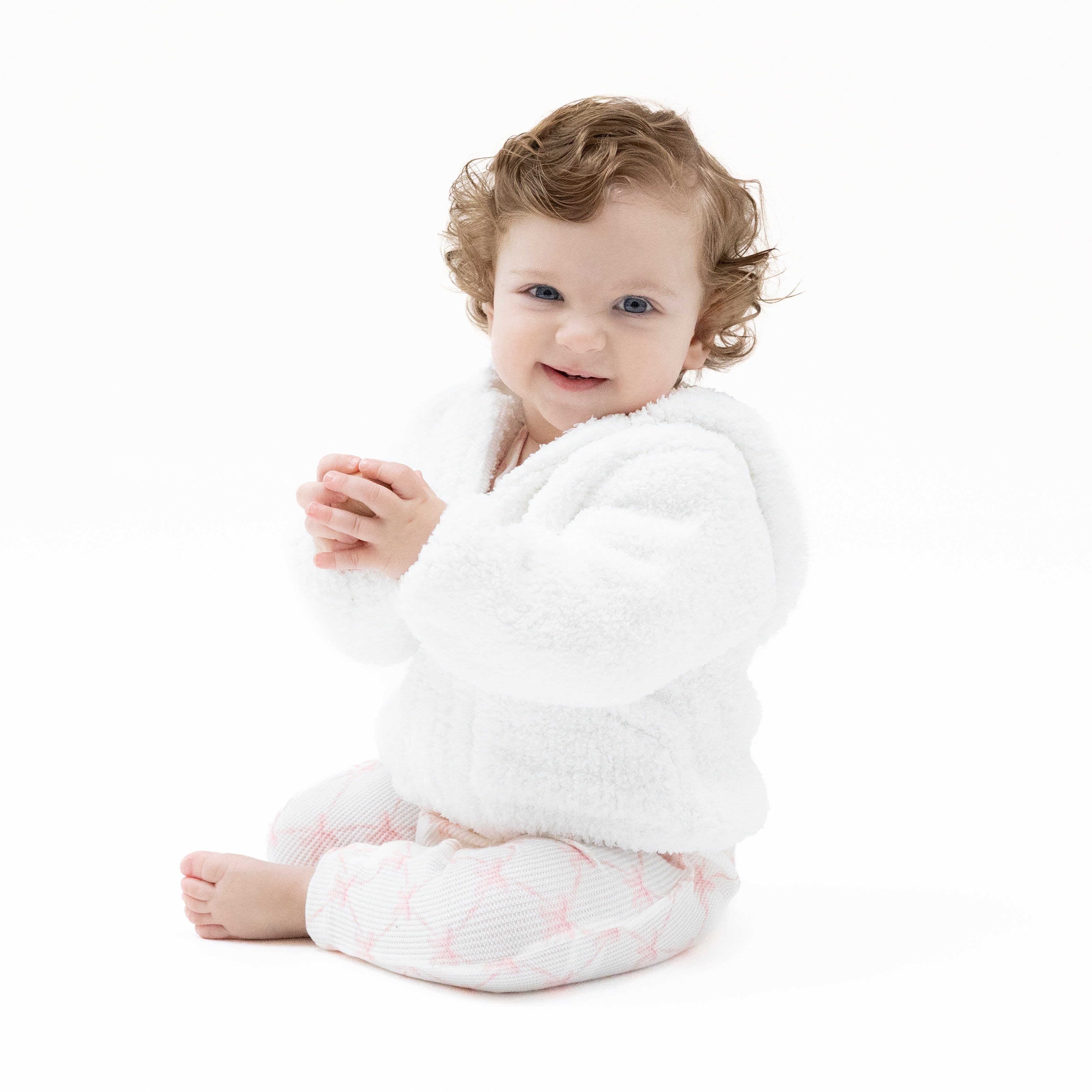 Chenille - White Hooded Jacket