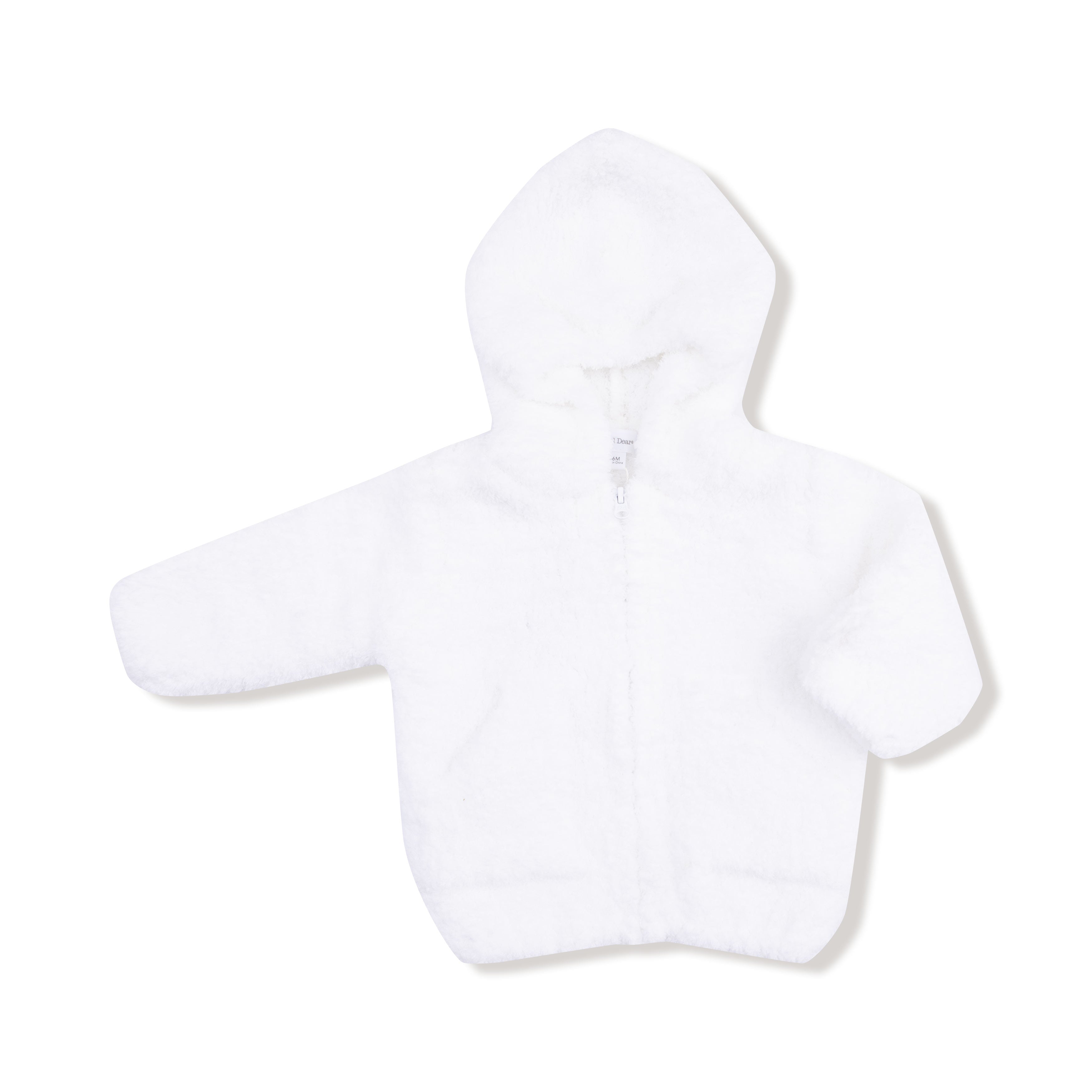 Chenille - White Hooded Jacket