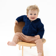 Chenille Hoodie - Navy