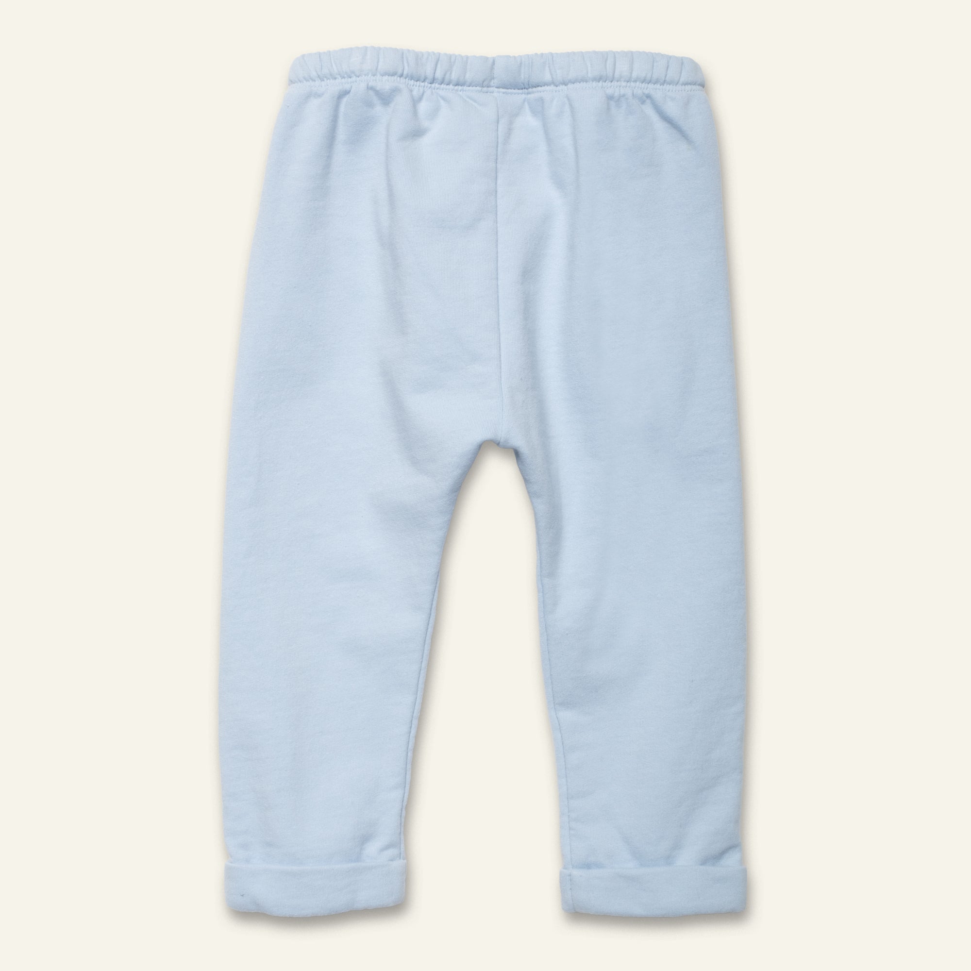 Mon Coeur Groovy Van Patch Baby Pant - Soft Blue Cotton