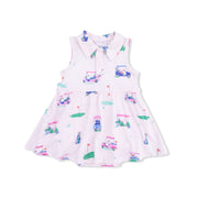 Vintage Golf Carts Pink - Polo Tennis Dress