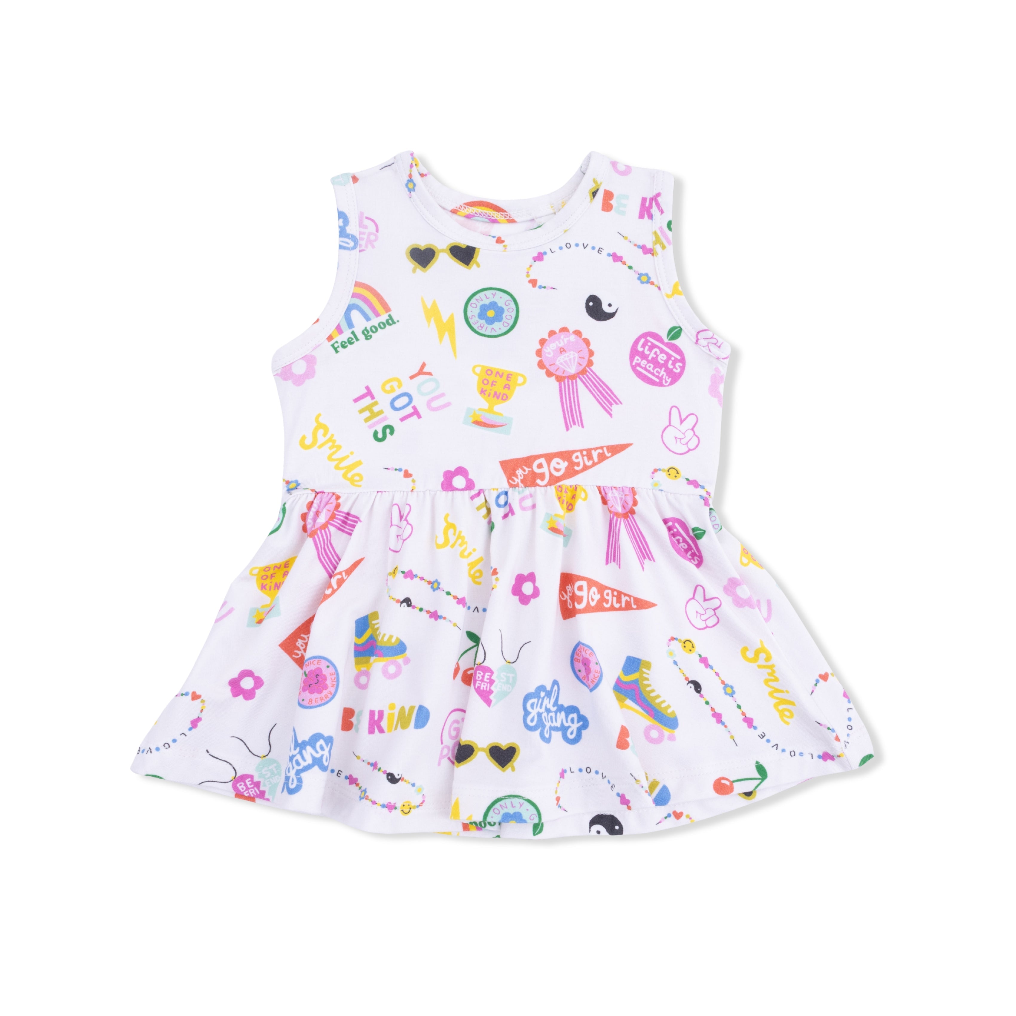 Girl Power - Peplum Tank Top And Bike Short