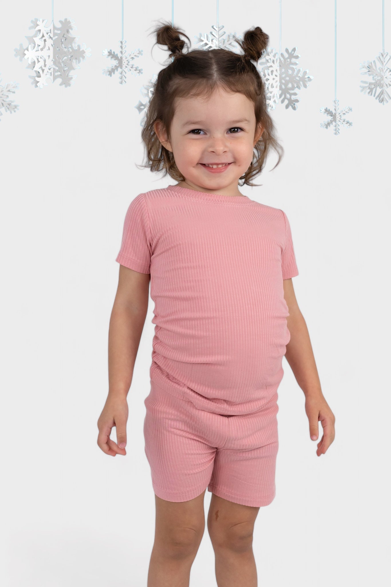 Mauve Rib Dream Short Set