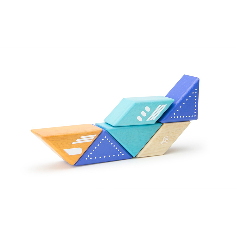 Travel Pals - Jet Plane <br>magnetic Wooden Blocks <br>6 Pieces