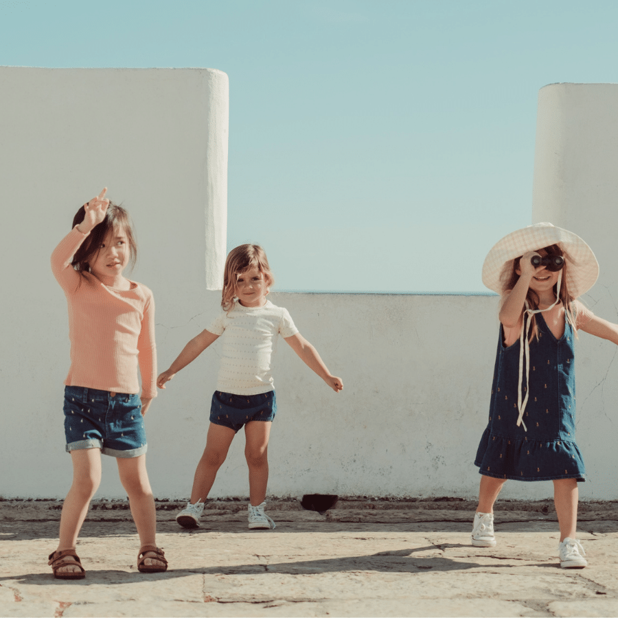 The Printed Long Sleeve Tee - Mini Tulip