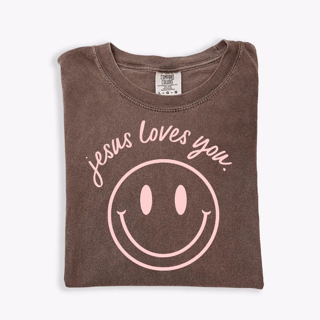 Jesus Loves You Smiley Tee