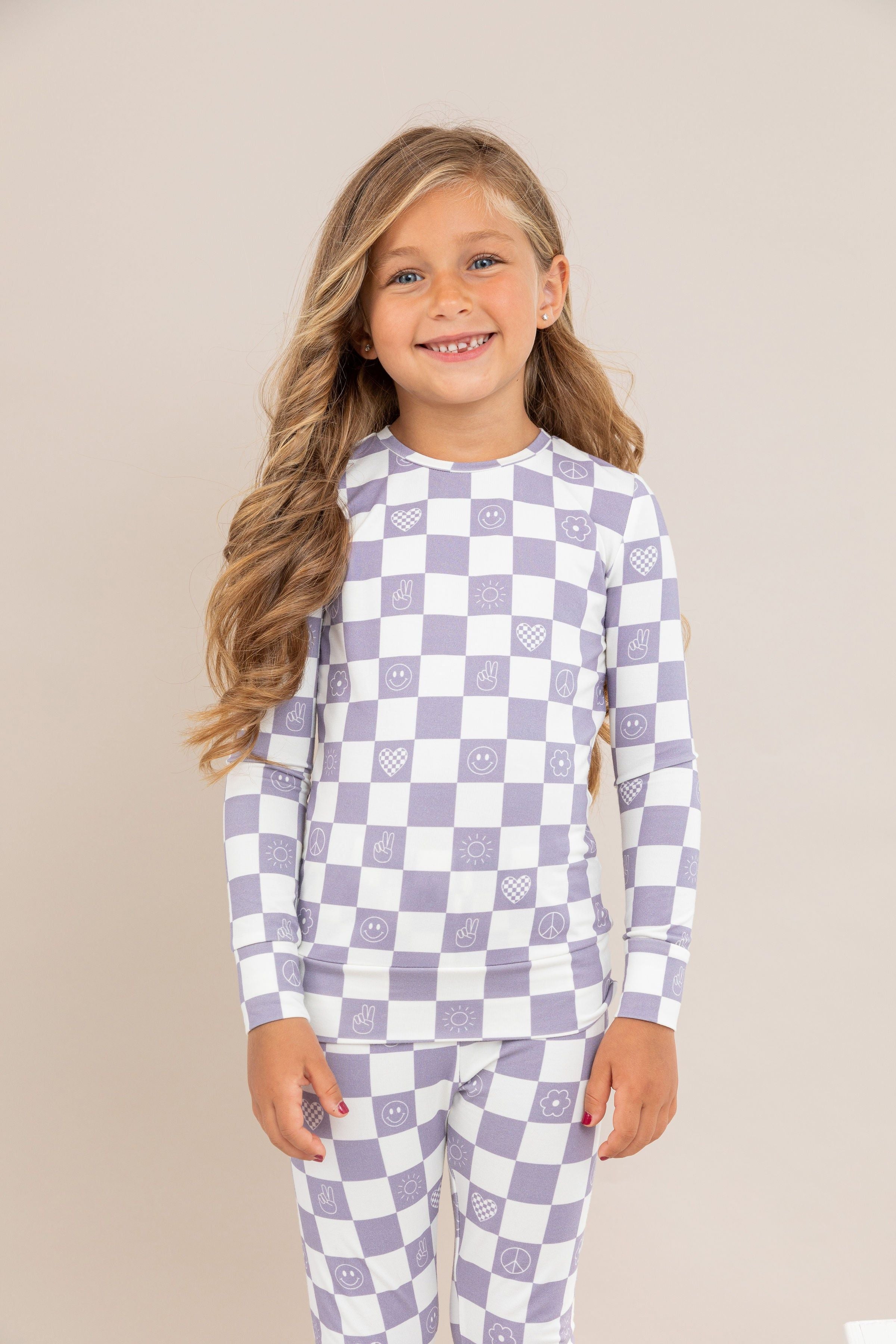 Pajama Set - Check It Out - Lavender