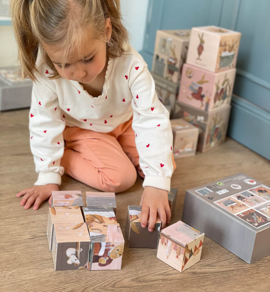 Rabbit Family Puzzle Cube