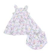 Magnolias - Paperbag Ruffle Sundress With Bloomer