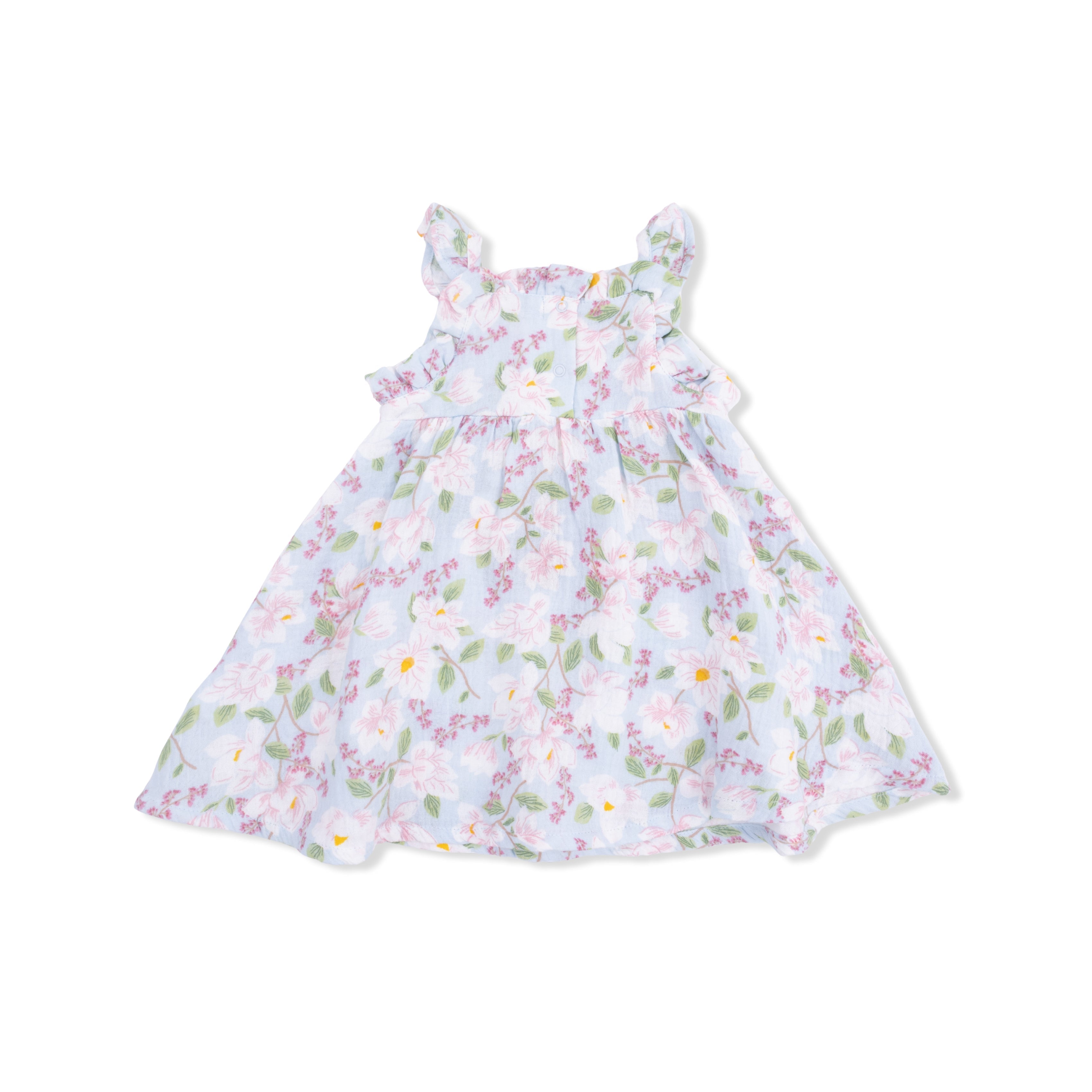 Magnolias - Paperbag Ruffle Sundress With Bloomer