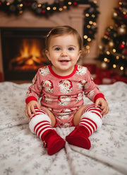 Santa Stripe Long Sleeve Leo