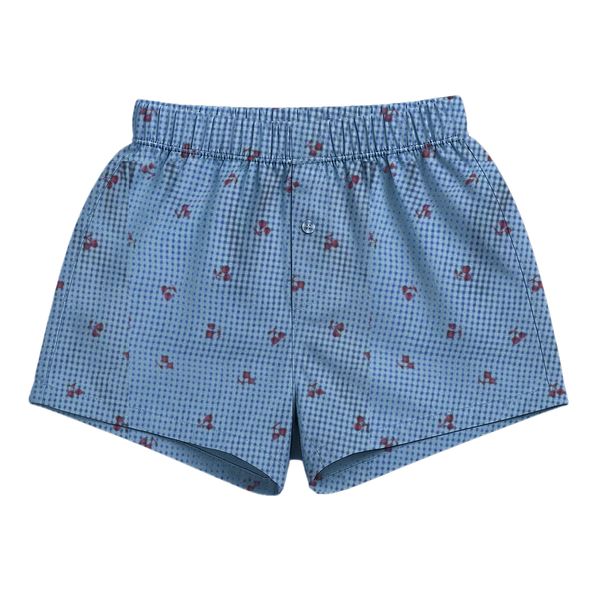 Tweenstyle By Stoopher - Cherry Gingham Boxer Lounge Shorts