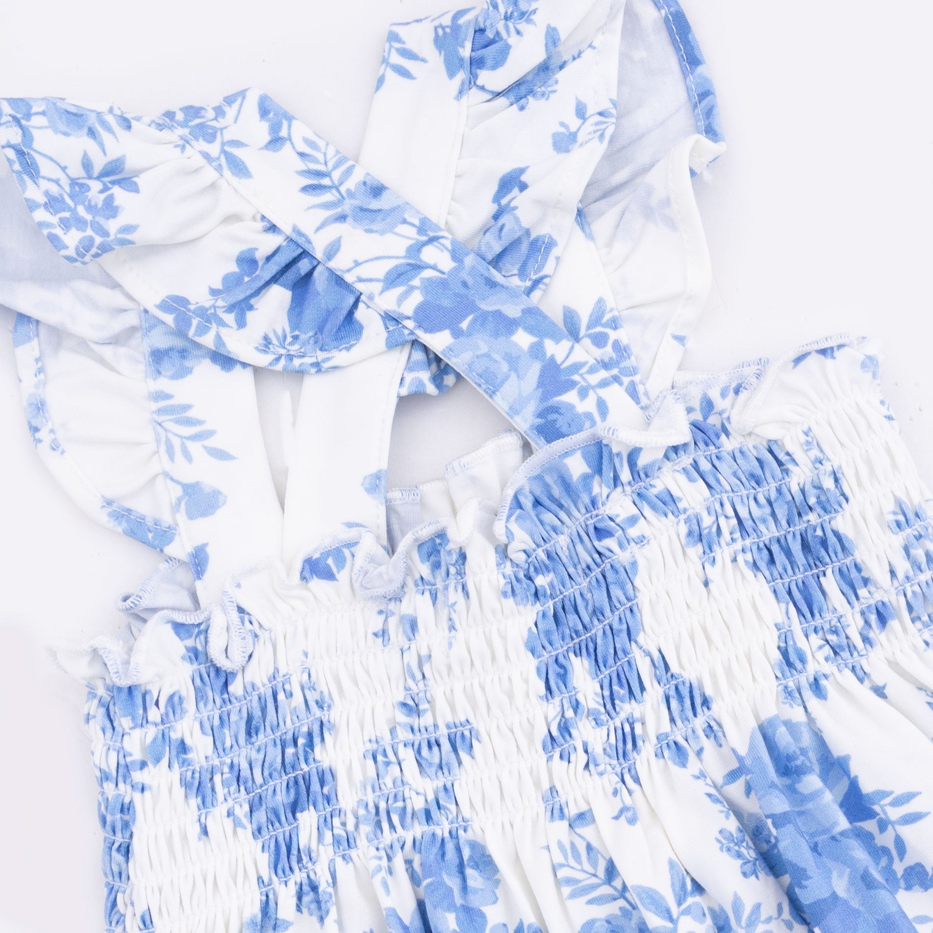 Dream Cottage Floral - Smocked Top With Bloomer & Headband