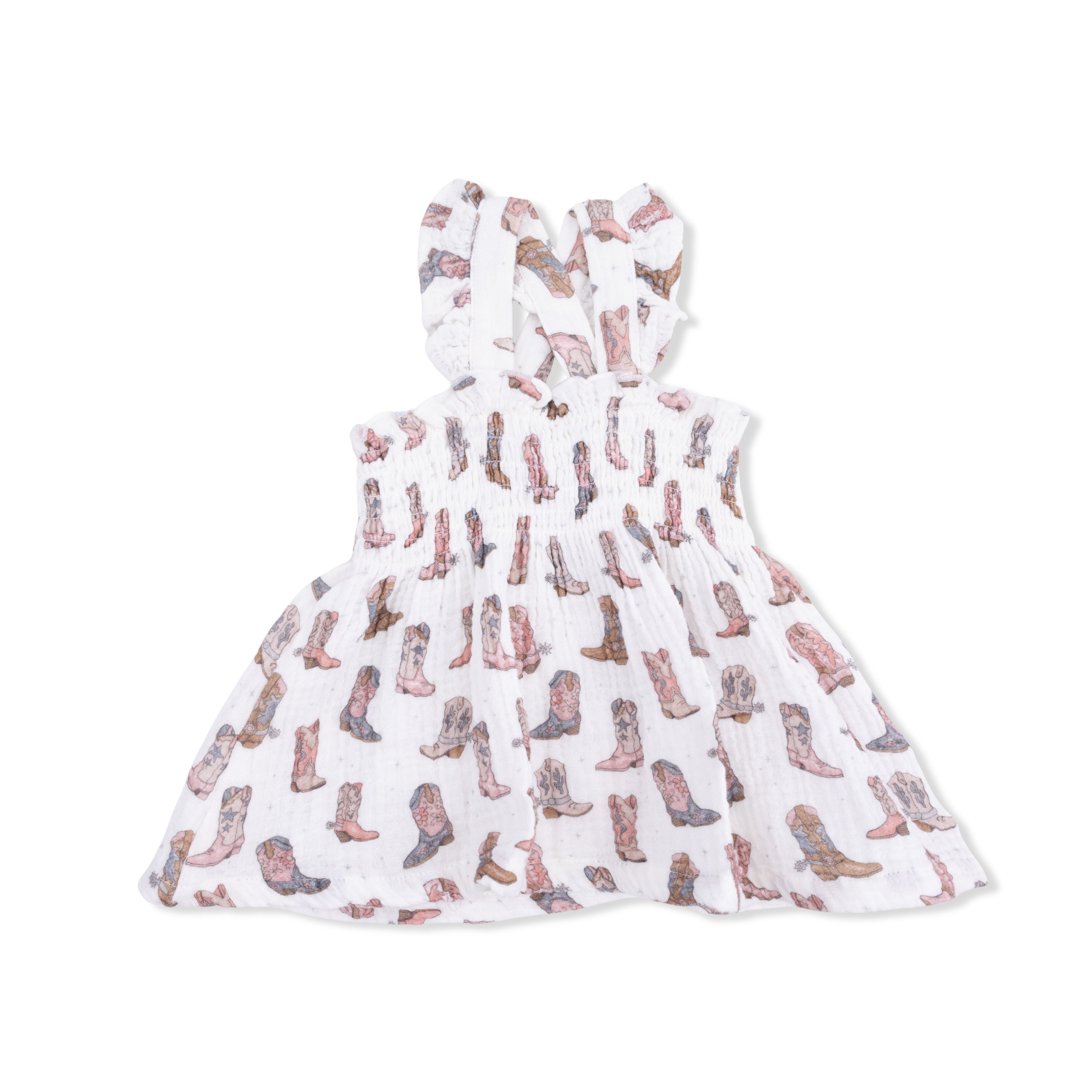 Cowgirl Boots - Smocked Top With Bloomer